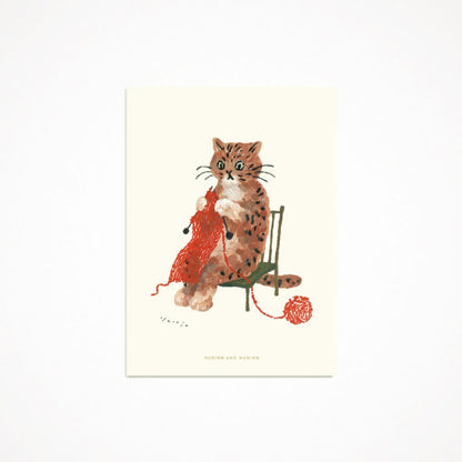[ Huginn&Muninn ] Postcard - Knitter