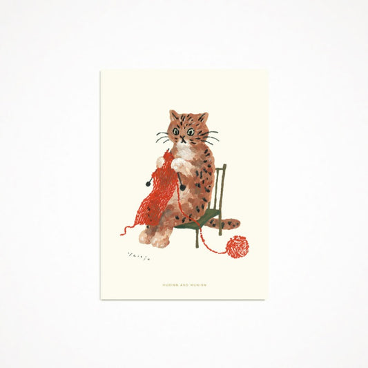 [ Huginn&Muninn ] Postcard - Knitter