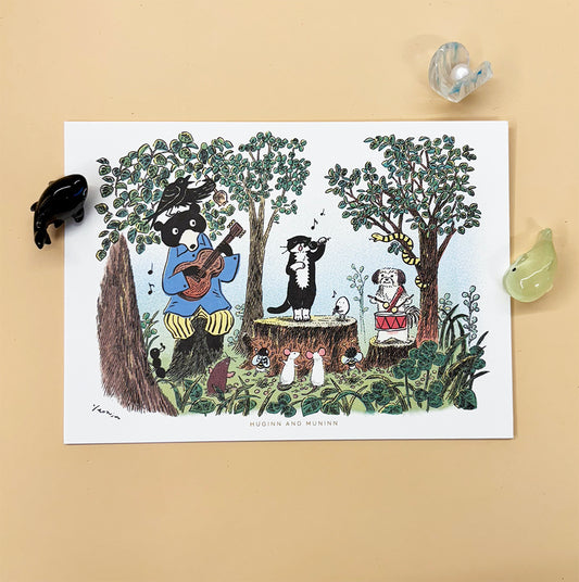 [ Huginn&Muninn ] Postcard - Music band