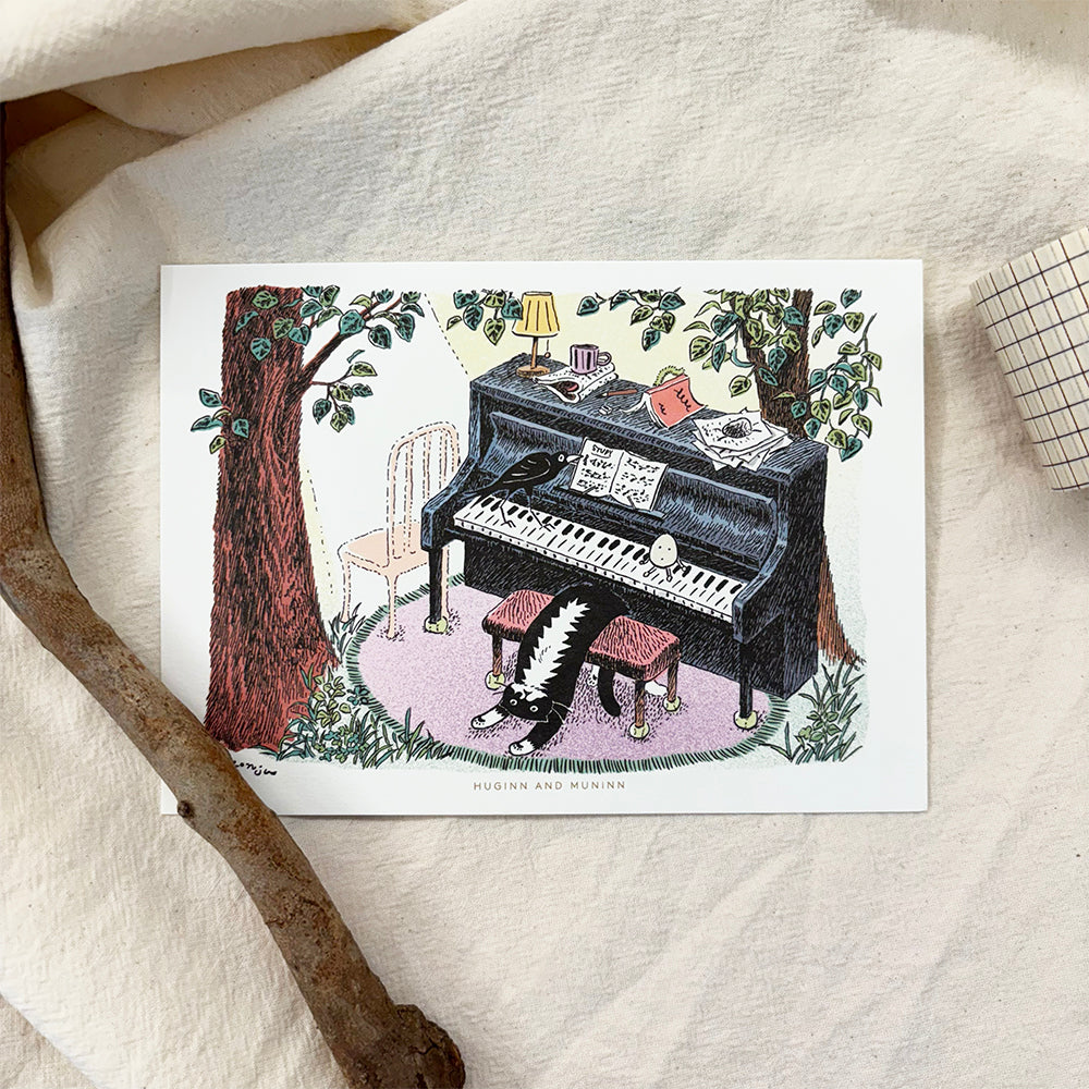 [ Huginn&Muninn ] Postcard - Pianist mo