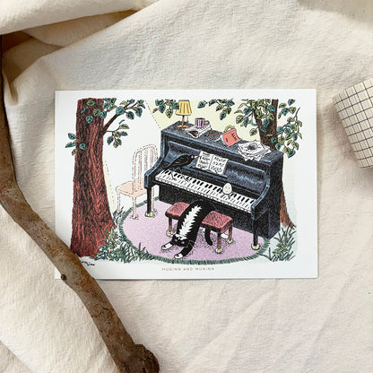 [ Huginn&Muninn ] Postcard - Pianist mo