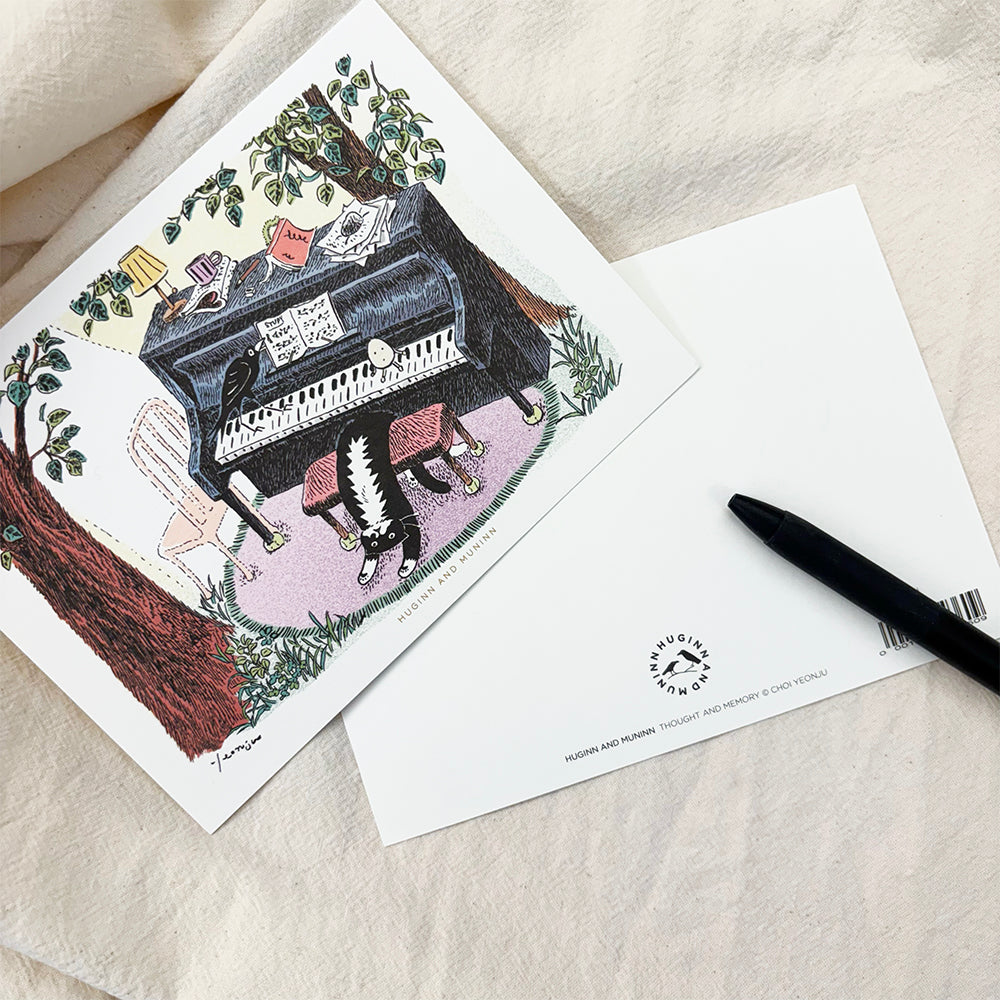 [ Huginn&Muninn ] Postcard - Pianist mo