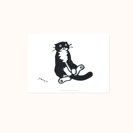 [ Huginn&Muninn ] Postcard - Sitting mo