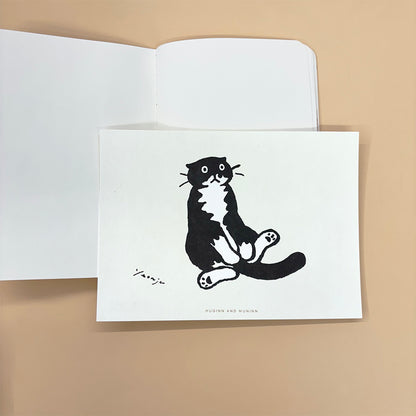 [ Huginn&Muninn ] Postcard - Sitting mo