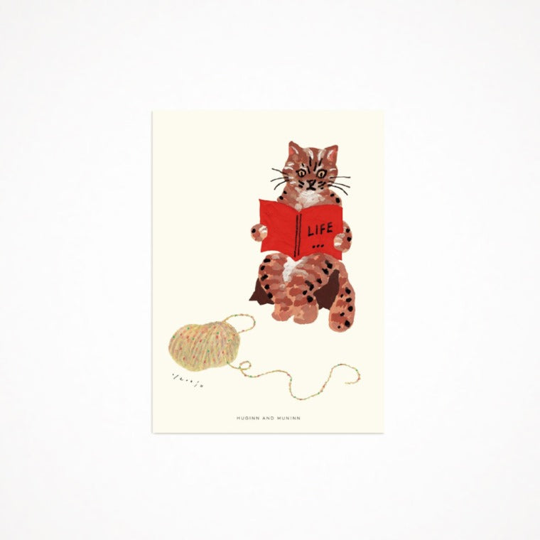 [ Huginn&Muninn ] Postcard - Wild cat